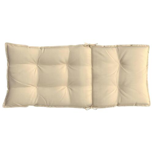 Stolehynder m. høj ryg 6 stk. oxfordstof beige
