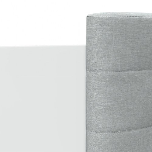 Sengeramme med sengegavl og LED-lys 100 x 200 cm - hvid