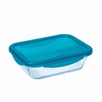 Madkasse Pyrex Cook & Go Krystal Blå (0,8 L)