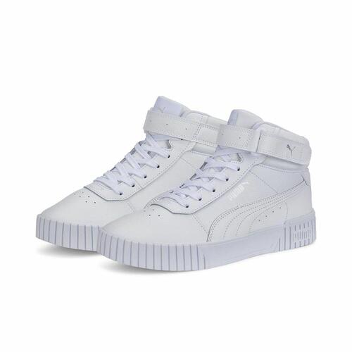 Kvinde Casual Sneakers Puma Carina 2.0 Mid Hvid 41