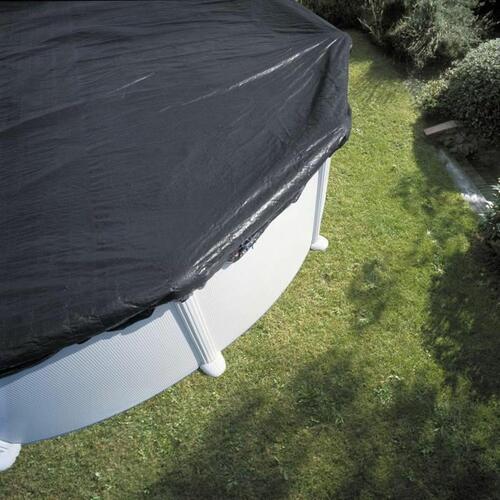 Swimmingpool Cover Gre CIPR451P Polyetylen Ø 4,6 m Sort