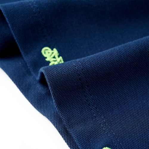 Poloshirt til børn str. 128 - marineblå