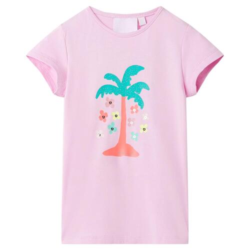 T-shirt til børn str. 92 lilla