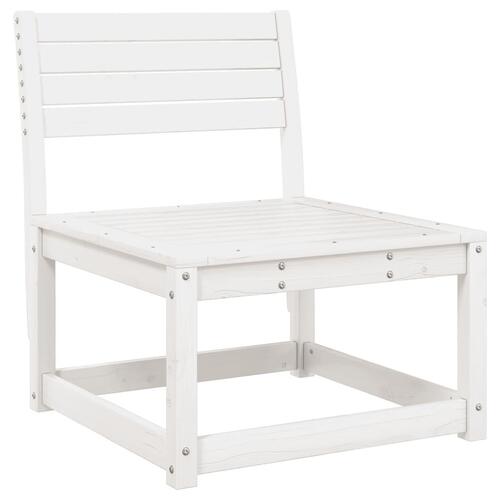 Sofasæt til haven 6 dele massivt fyrretræ hvid