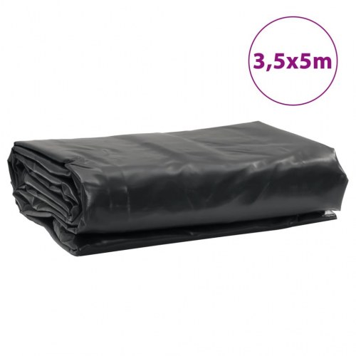 Presenning 3,5 × 5 m - 650 g/m², antracitgrå