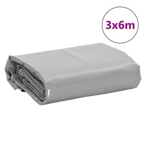 Presenning 3x6 m 650 g/m² grå