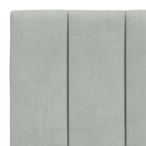 Sengeramme uden madras Lysegrå 90x200 cm Fløjl