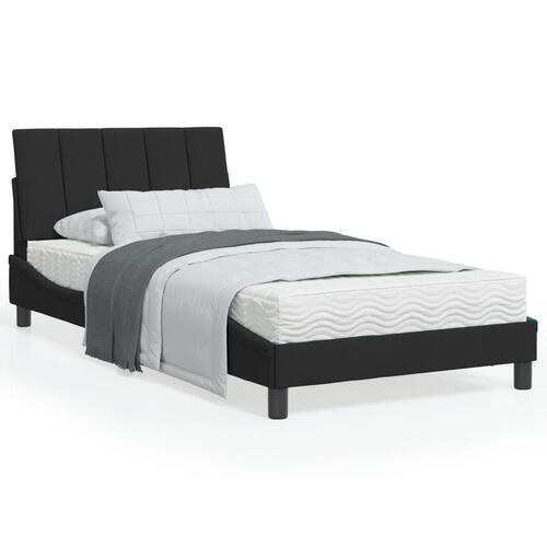 Sengeramme uden madras Sort 100x200 cm Fløjl