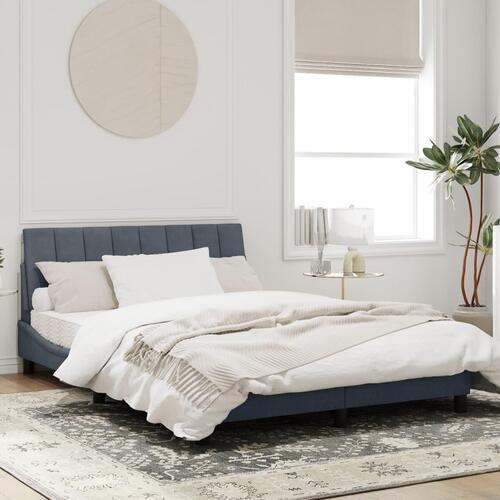 Sengeramme uden madras Mørkegrå 120x200 cm Fløjl