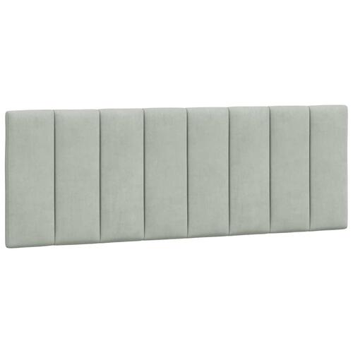 Gavlpude 140 cm velour lysegrå