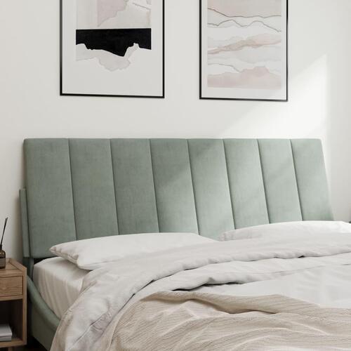 Gavlpude 140 cm velour lysegrå