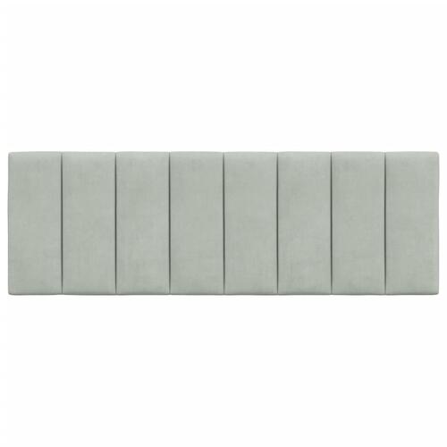 Gavlpude 140 cm velour lysegrå