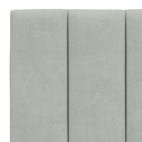 Gavlpude 140 cm velour lysegrå