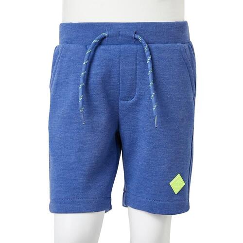 Shorts til børn str. 92 med snøre blåmeleret