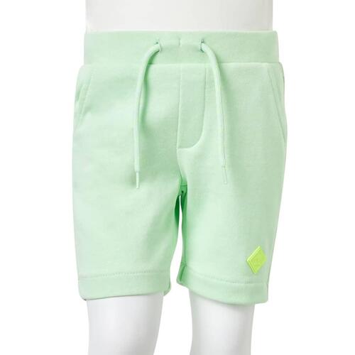 Shorts til børn str. 104 med snøre lysegrøn