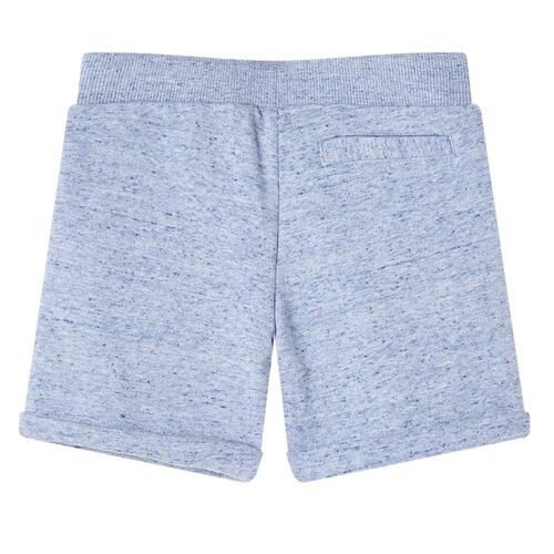 Shorts til børn str. 140 med snøre blåmeleret