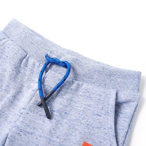 Shorts til børn str. 140 med snøre blåmeleret