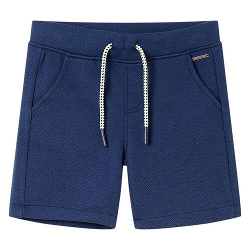 Shorts til børn str. 116 med snøre mørkeblå