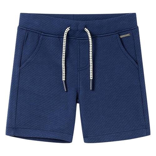 Shorts til børn str. 140 med snøre mørkeblå