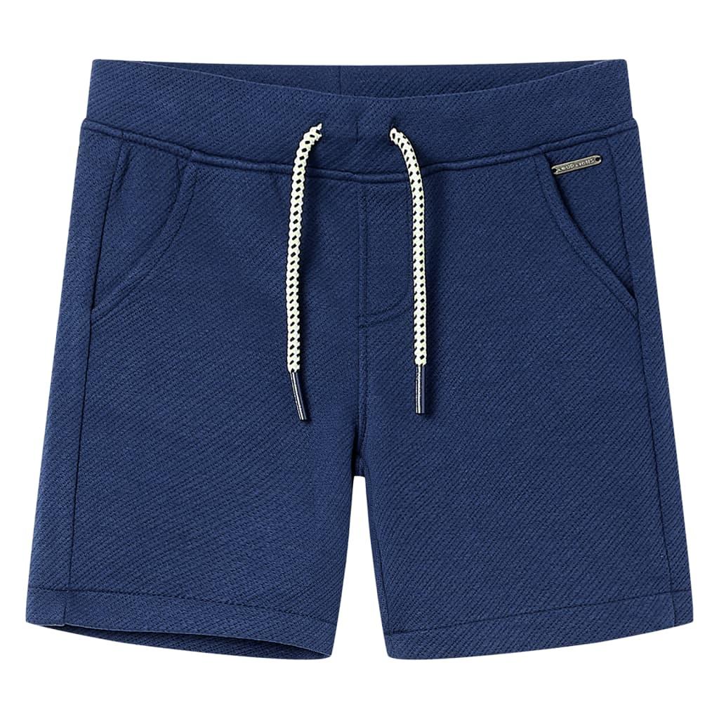 Shorts til børn str. 140 med snøre mørkeblå