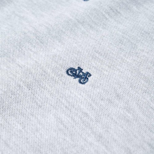 Poloshirt til børn str. 92 - gråmeleret