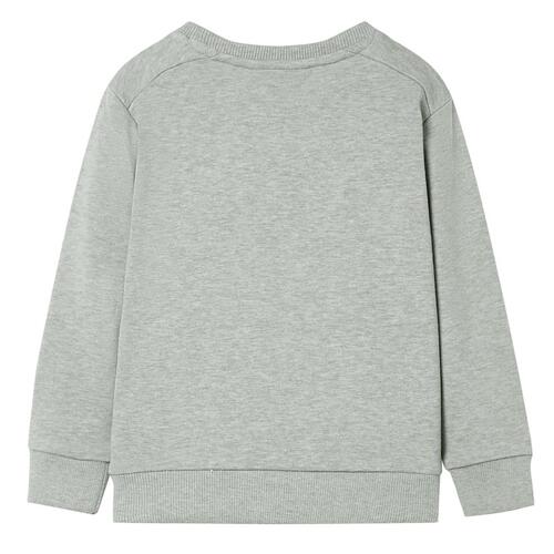 Sweatshirt til børn str. 92 lys kakimeleret