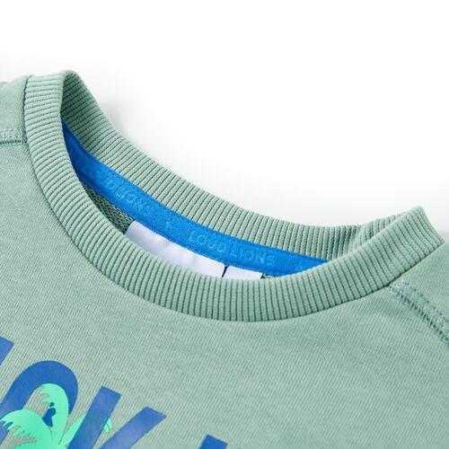 Sweatshirt til børn str. 140 lys kakifarve