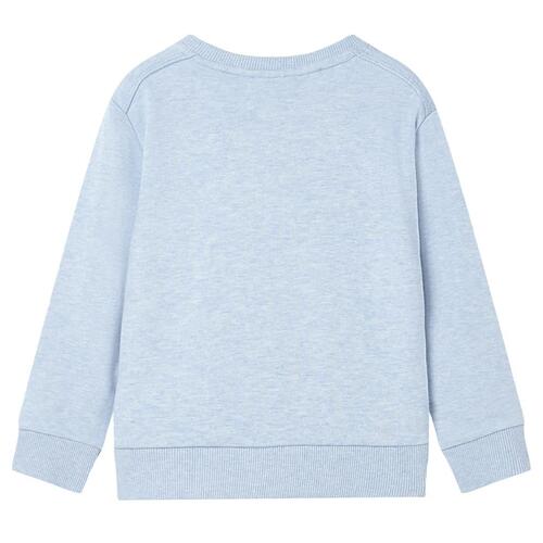 Sweatshirt til børn str. 140 blåmeleret
