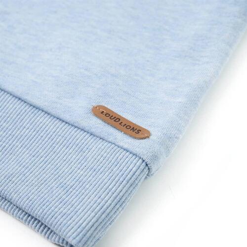 Sweatshirt til børn str. 140 blåmeleret
