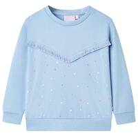 Sweatshirt til børn str. 116 blå
