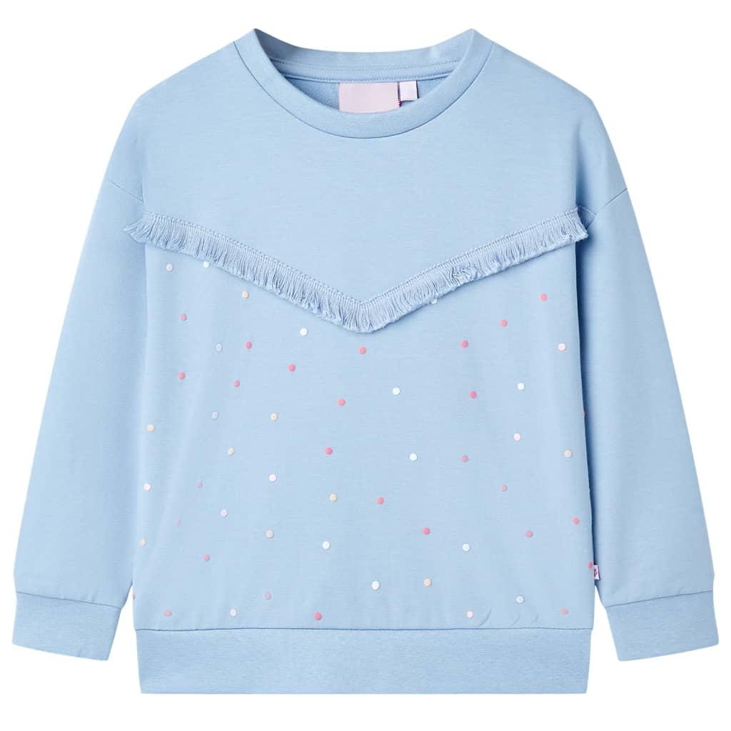 Sweatshirt til børn str. 116 blå