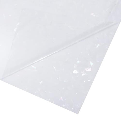 Vinduesfolie 60x500 cm PVC 3D-regnbuemønster matteret