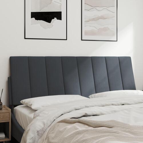 Gavlpude 140 cm velour mørkegrå