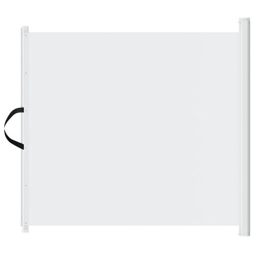 Udtrækkelig låge til kæledyr 82,5x125 cm hvid