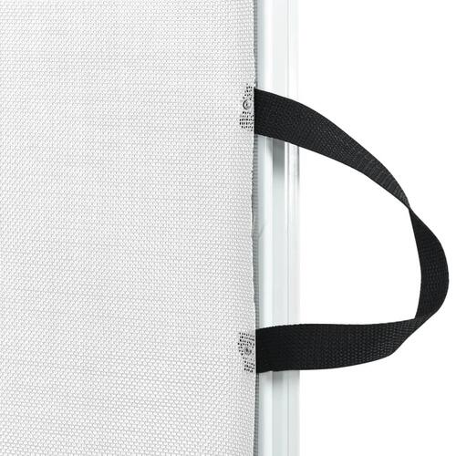 Udtrækkelig låge til kæledyr 82,5x125 cm hvid