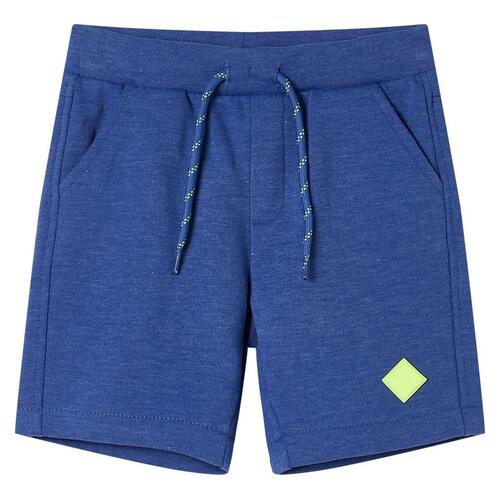 Shorts til børn str. 104 med snøre blåmeleret