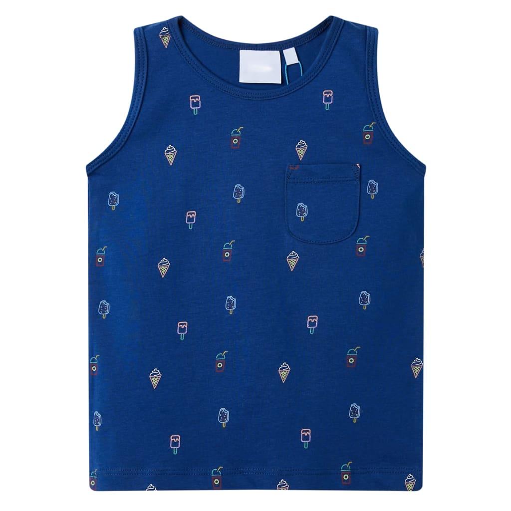 Tanktop til børn str. 140 mørkeblå billede