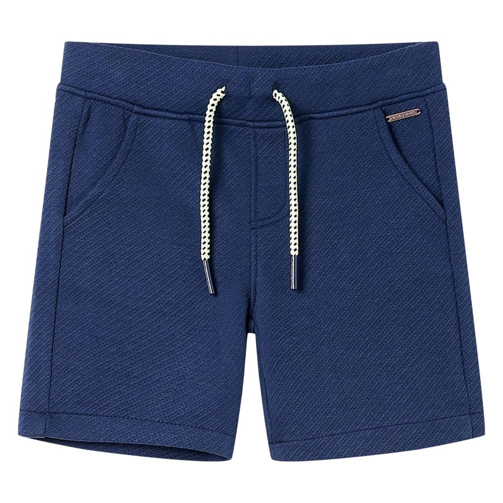 Shorts til børn str. 104 med snøre mørkeblå