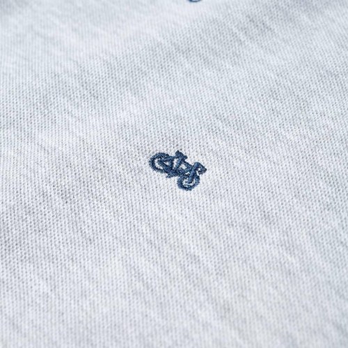 Poloshirt til børn med cykelprint str. 104 - gråmeleret