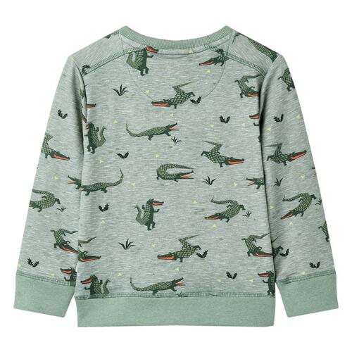 Sweatshirt til børn str. 104 lys kakimeleret