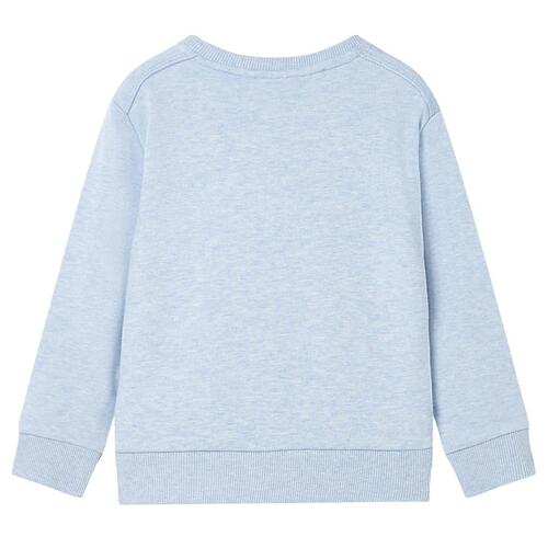 Sweatshirt til børn str. 128 blåmeleret