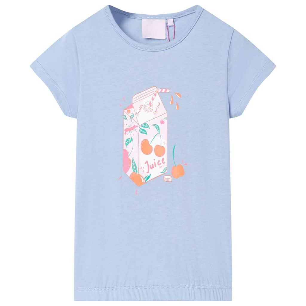 T-shirt til børn str. 92 blå