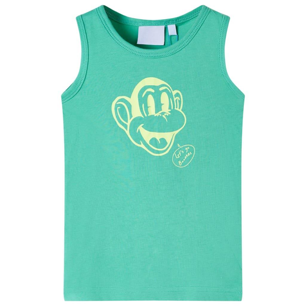 Tanktop til børn str. 128 grøn billede