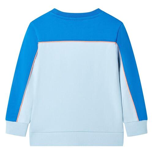Sweatshirt til børn str. 128 blå og lyseblå
