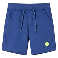 Shorts til børn str. 140 med snøre blåmeleret