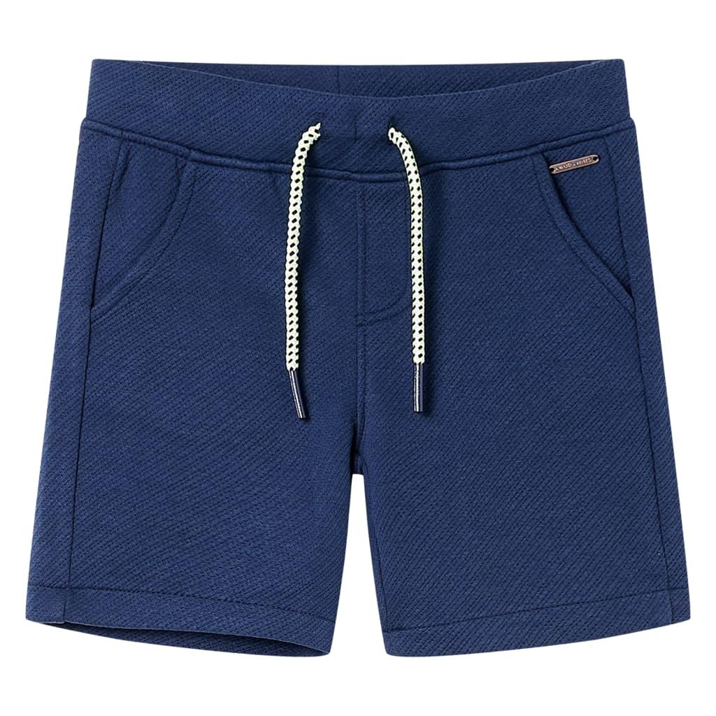 Shorts til børn str. 92 med snøre mørkeblå