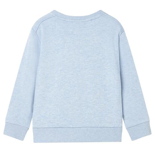 Sweatshirt til børn str. 92 blåmeleret