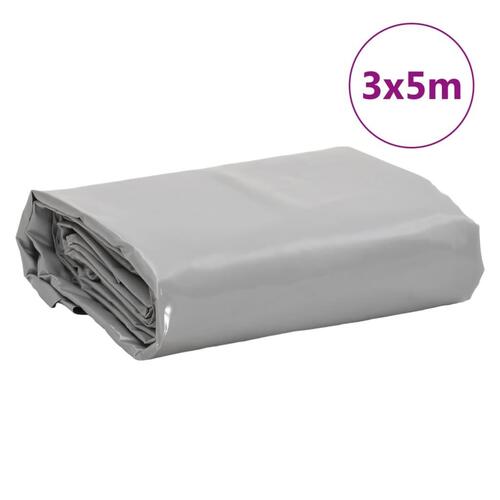 Presenning 3x5 m 650 g/m² grå