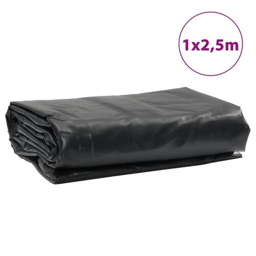 Presenning 1x2,5 m 650 g/m² sort