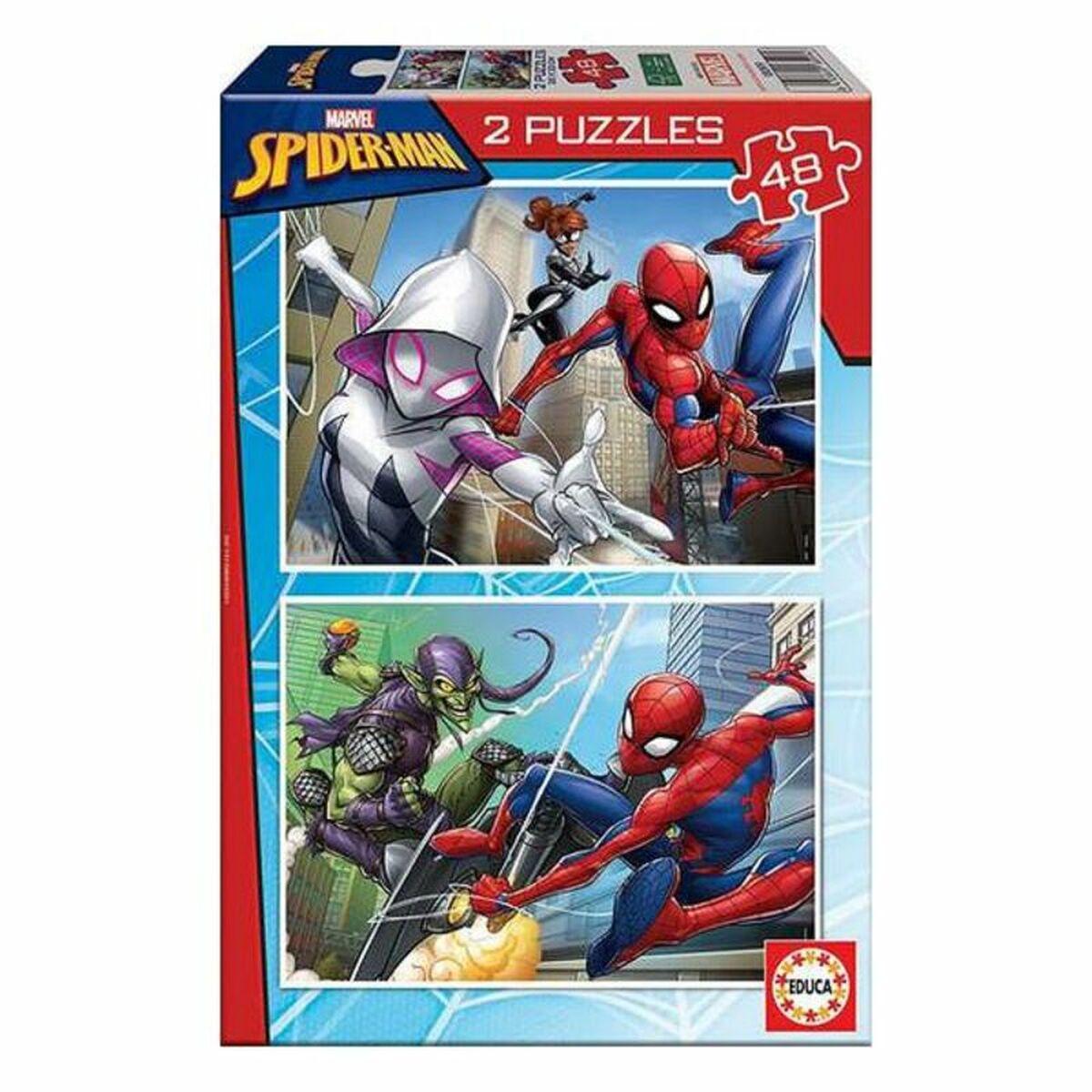 Puslespil Spiderman Educa (2 x 48 stk)